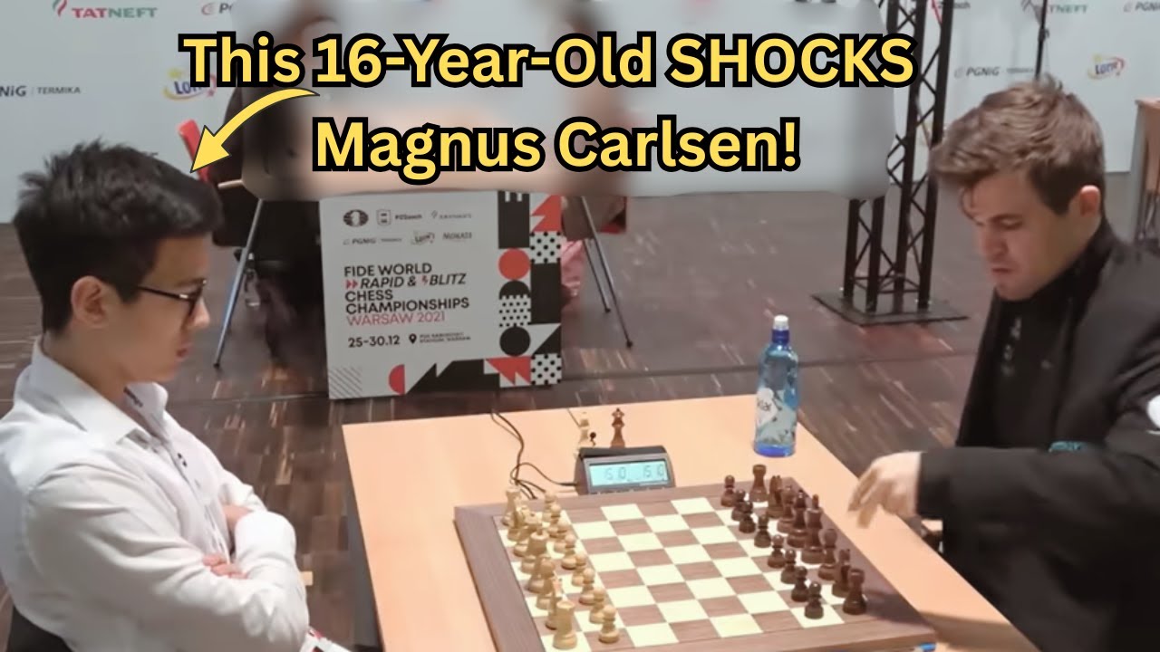16-Year-Old Stuns Magnus Carlsen in Shocking Upset! - YouTube