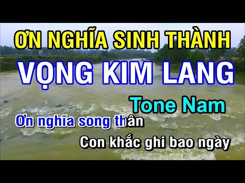 [Karaoke] Vọng Kim Lang | Ơn Nghĩa Sinh Thành (Karaoke Beat) - Tone Nam | Nhan KTV
