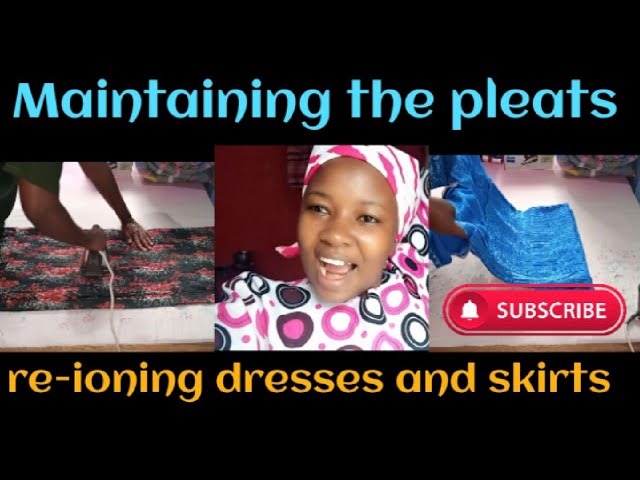 How we maintain the pleated dress | re-ioning | our way of living ||  Dorothy N Viata