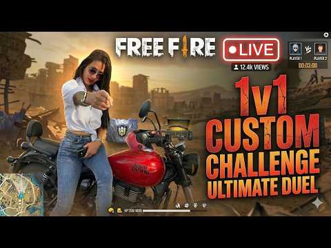 🔴Free Fire Live, 1V1 Custom Challenge With Anaya Gamer #freefirelive #shortsfeed #fflive #anayagamer
