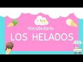 Los helados  vocabulario de los sabores de helados  hiszpaski dla dzieci la nube
