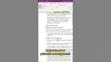 OneNote Pro-Tip: How to Set File Printouts as Background Automatically #shorts
