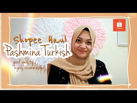 Shopee Haul Pashmina Turkish | My Daily Favorite Hijab| Sinta Byta