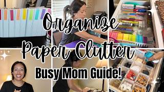 Paper Clutter Solutions Every Busy Mom Needs to Know ✨✏️📓📚