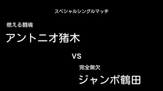 プロレス 【スペシャルシングルマッチ】 燃える闘魂 アントニオ猪木vs完全無欠 ジャンボ鶴田