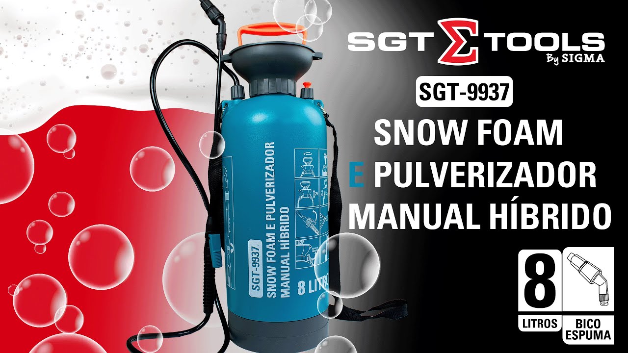 SGT-9937 - Snow Foam e Pulverizador Manual Híbrido 8 Litros
