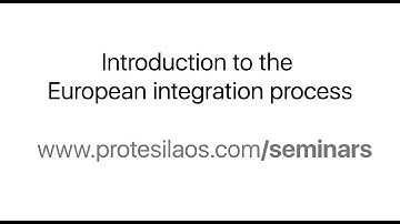 Introduction to the European integration process