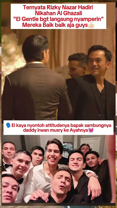 Rizky Nazar ketemu Elrumi di nikahan Al #shorts #alghazali #rizkynazar #elrumi #artist #fyp