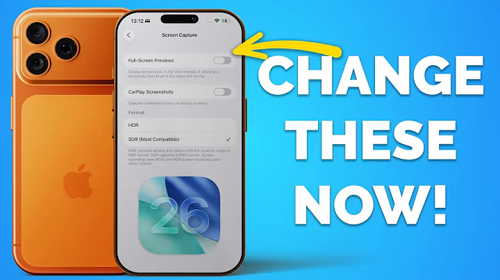 iOS 26 Settings to change NOW! (Important!) thumbnail
