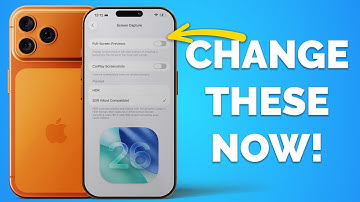 iOS 26 Settings to change NOW! (Important!)