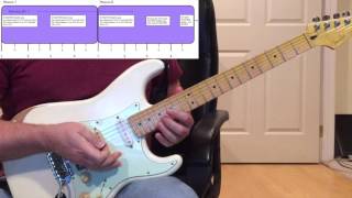 Purple Rain Guitar Solo Lesson By Dave Dewhitt - Part 2 Of 3