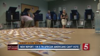 Report: Felon Voter Laws Keep 1 of 5 TN African Americans From Voting