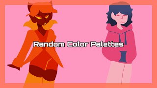 Designing Characters Based on Random Color Palettes