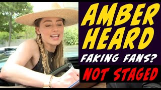 Amber Heard fakes Autograph signing with fans in Madrid?