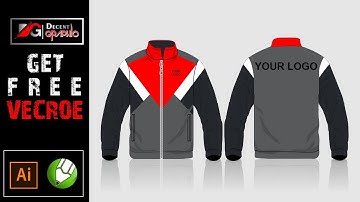 3D Vector Jacket design Get Free (Illustrator and Coreldraw file)