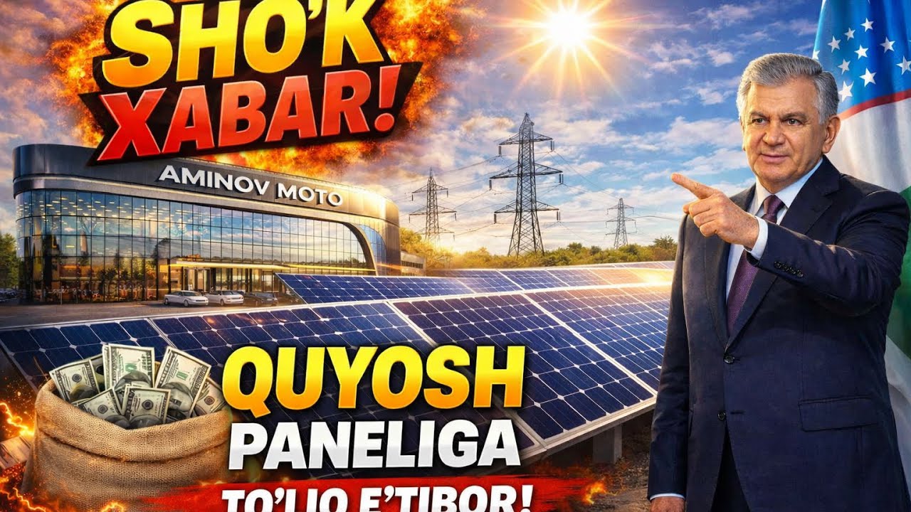 QUYOSH PANELDA KATTA YANGILIK😱✅