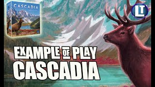 CASCADIA Board Game / FULL GAME Playthrough / Example Of Play on Tabletop Simulator