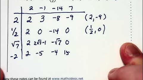 3.3d - Synthetic Division - part 2