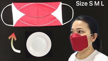 NEW version - NO FOG ON GLASSES - DIY Simple fabric 3D face mask sewing tutorial, is very fast &easy