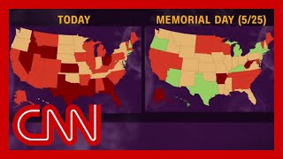 Covid-19 cases in the united states are surging and numerous now
pausing or rolling back their re-openings. #cnn #news