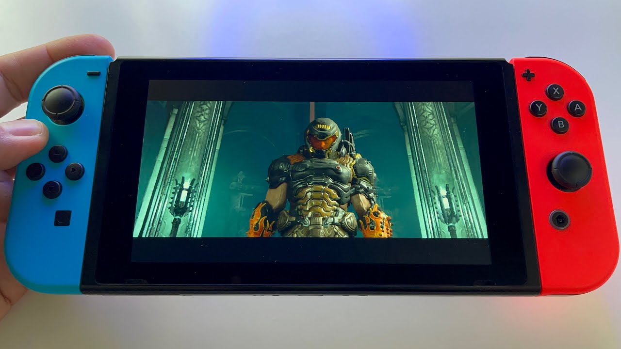 DOOM Eternal (3) | Nintendo Switch V2 handheld gameplay - YouTube