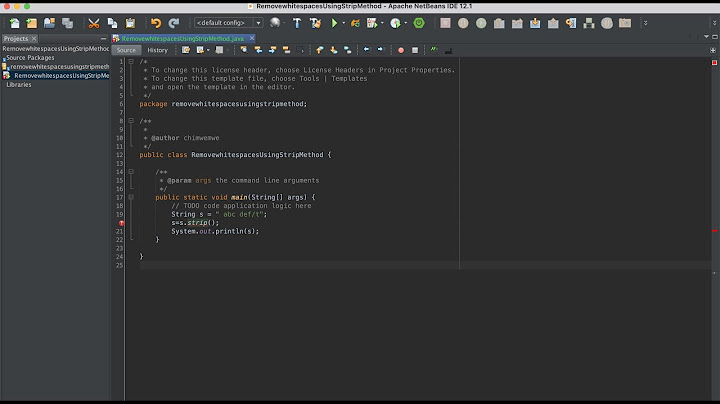 Which of these method of class string is used to remove leading and trailing whitespaces