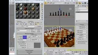 3dsMAX для новичков. Урок №9. Практическая работа «Шахматная доска». (Алексей Каширский) 3dsMAX для новичков. Урок №9. Практическая работа «Шахматная доска». (Алексей Каширский)