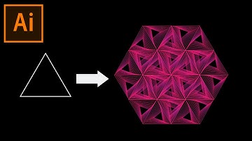 How To Create Hexagonal Geometric Design In Illustrator | Illustrator Tutorial