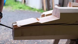 『大工の伝統技術』台持ち継ぎ Japanese Carpentry  Big Beams, Big Joinery