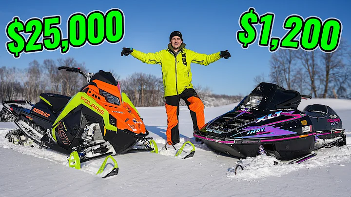 Cheap vs. Expensive Snowmobile Ditch Riding!