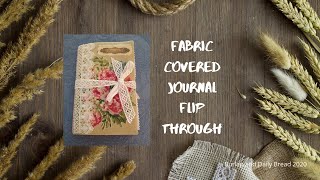 Fabric Covered Journal Flip Through