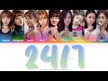 TWICE 트와이스 24 7 Color Coded Lyrics Han Rom Eng mp3