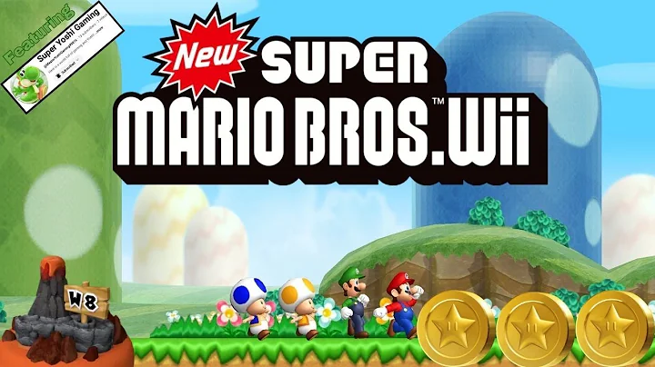New Super Mario Bros Wii 100% Walkthrough World 8 All Star Coins & Secret Exits w/ SuperYoshiGaming
