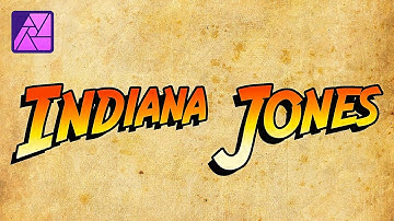 Indiana Jones Logo/Text Effect - Affinity Photo 2 iPad Tutorial