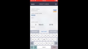 PassVult - Add a Credit Card