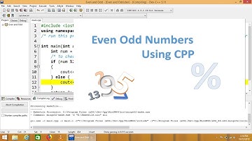 c++ even or odd number program | cpp programming video tutorial