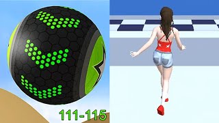 Going Balls VS Girl Runner 3D Android iOS Gameplay (Level 111-115) screenshot 5