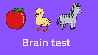 Alphabet brainstorming test || brain test for kids