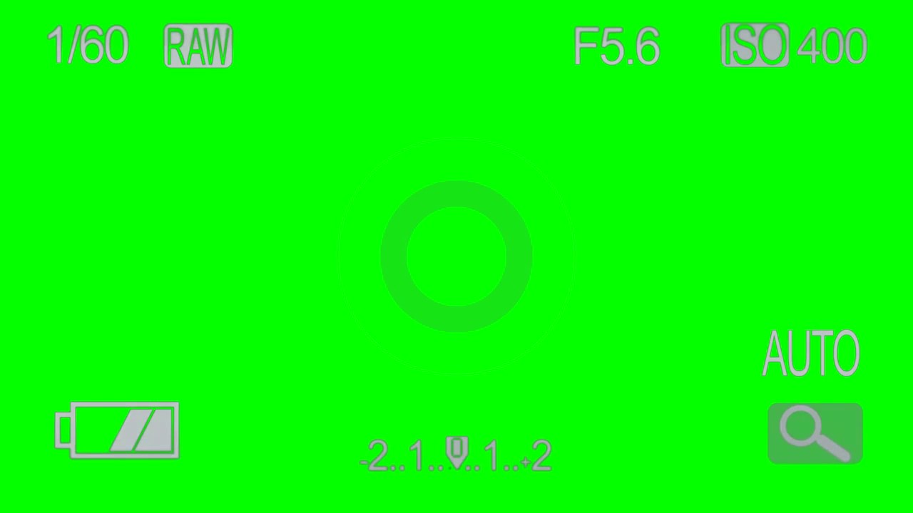 Steels Camera POV Interface Royalty Free Green Screen - YouTube