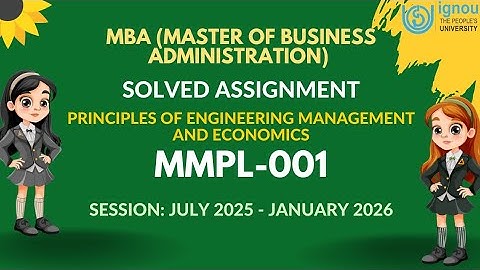 MMPL-001 MBACN Solved Assignment 2025-2026 | IGNOU MBA Complete Assignment Solution 2k25 Video