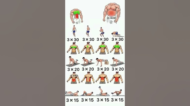 حرق دهون الجسم وكسب عضلات الصدر و البطن