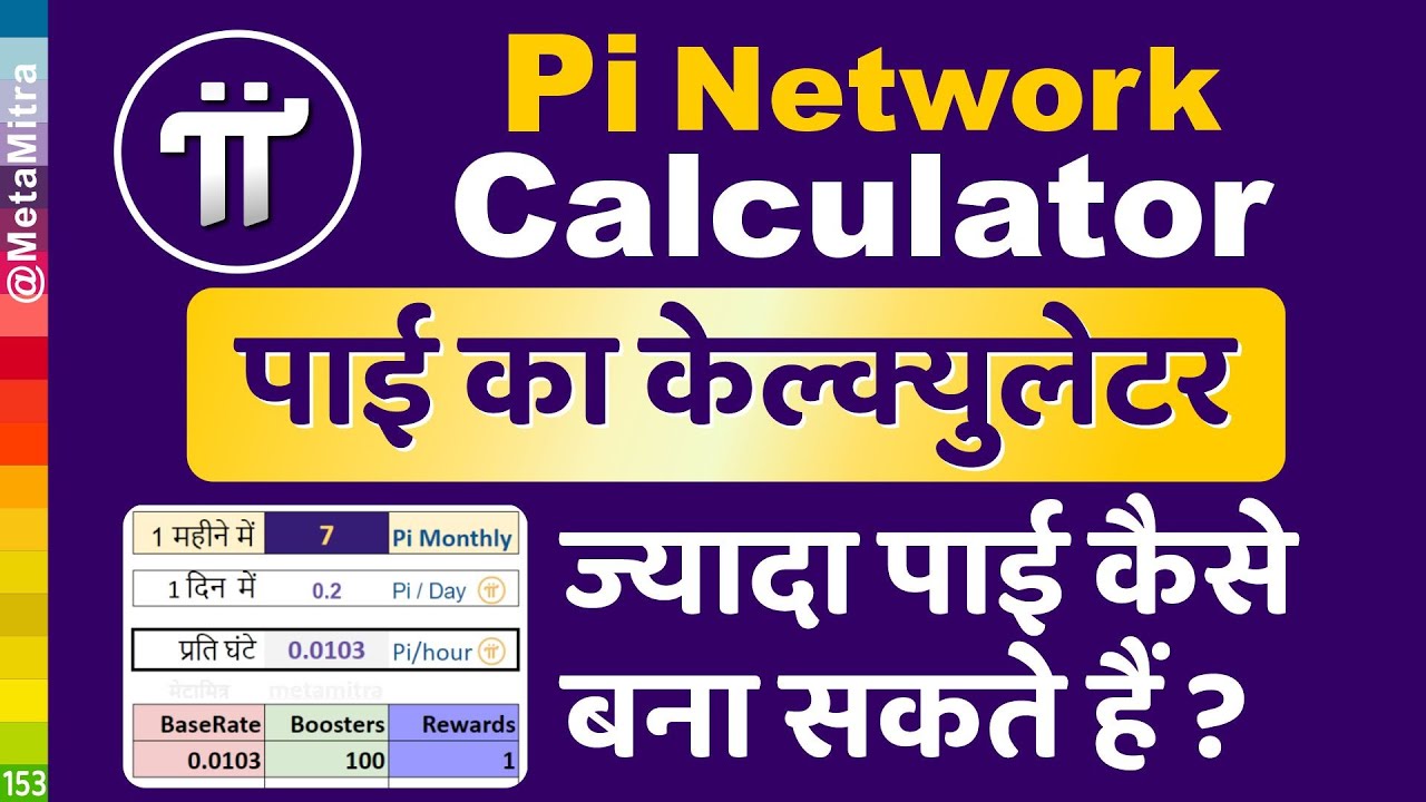 Pi Network Calculator पाई का केल्क्युलेटर in hindi India pi network