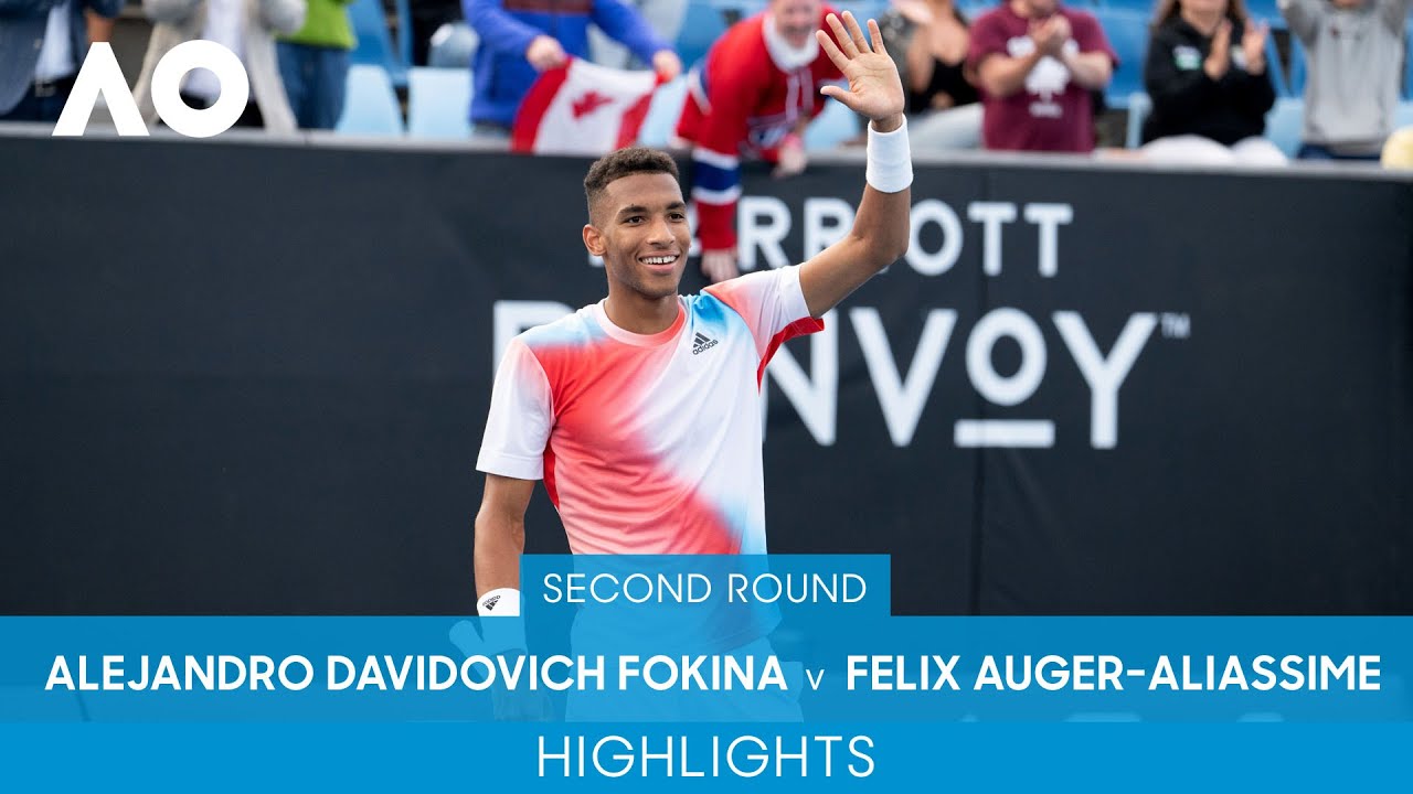 Alejandro Davidovich Fokina v Felix Auger-Aliassime Highlights (2R) Australian Open 2022