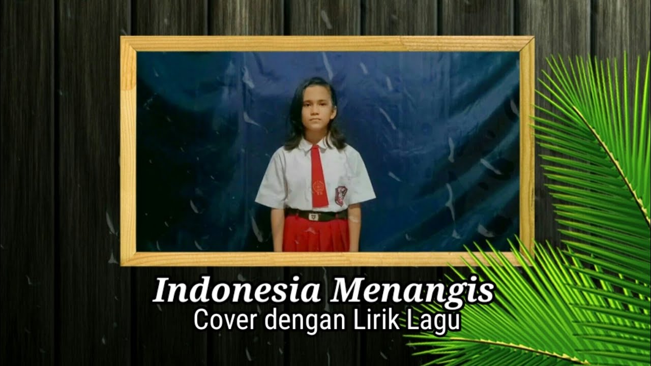  INDONESIA MENANGIS  SHERINA Cover dan Lirik YouTube