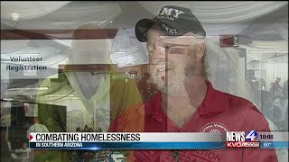 Homeless veteran gets keys to home
