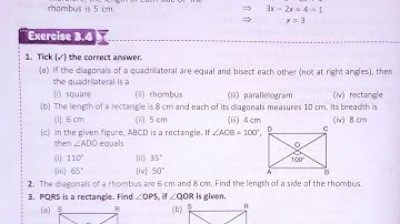 smart maths chapter 3 exercise 3.4 | schand maths solutions class 8 ch-3ex 3.4| quadrilateral