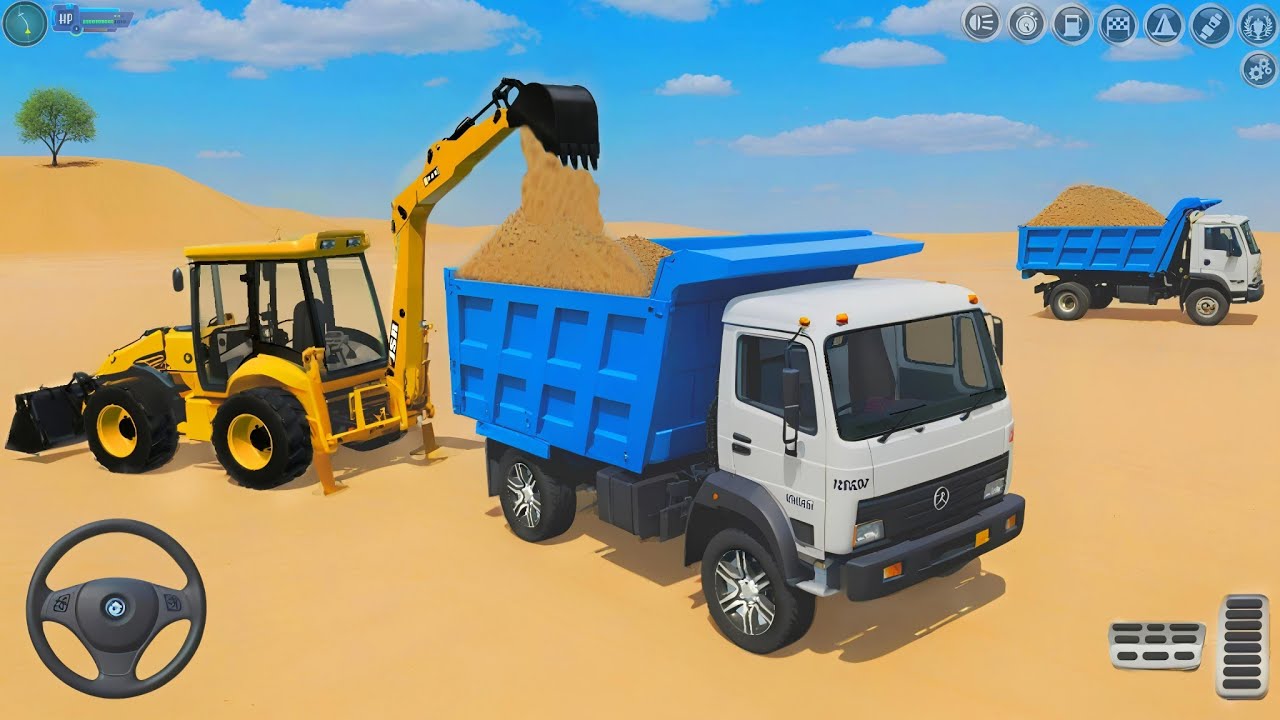 JCB, HMT, SAWARAZ, MAHINDRA DI, TRAKTOR TROLLEY BORI UNLOADING 