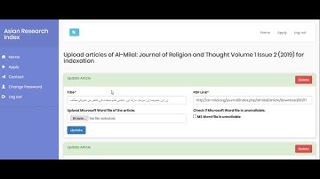 How to Submit Articles in Asian Indexation Via OJS