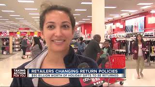 Retailers changing return policies