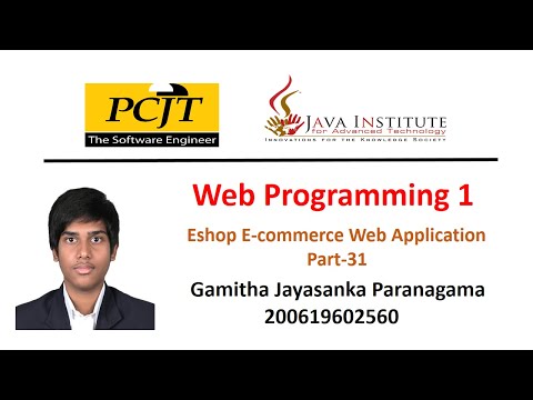 Web Project Task 31 | 1st Year | Semester 01 | Java Institute | Gamitha